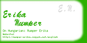 erika mumper business card